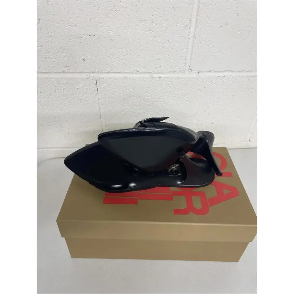 Gia Borghini Dorothy Heels black pointed toe sandal size 39 NIB $470 msrp - Picture 11 of 11